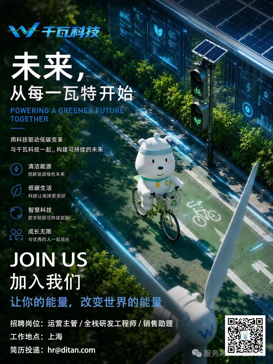 2026 千瓦招聘|想用專業改變雙碳未來?千瓦科技正在尋找綠色同行者